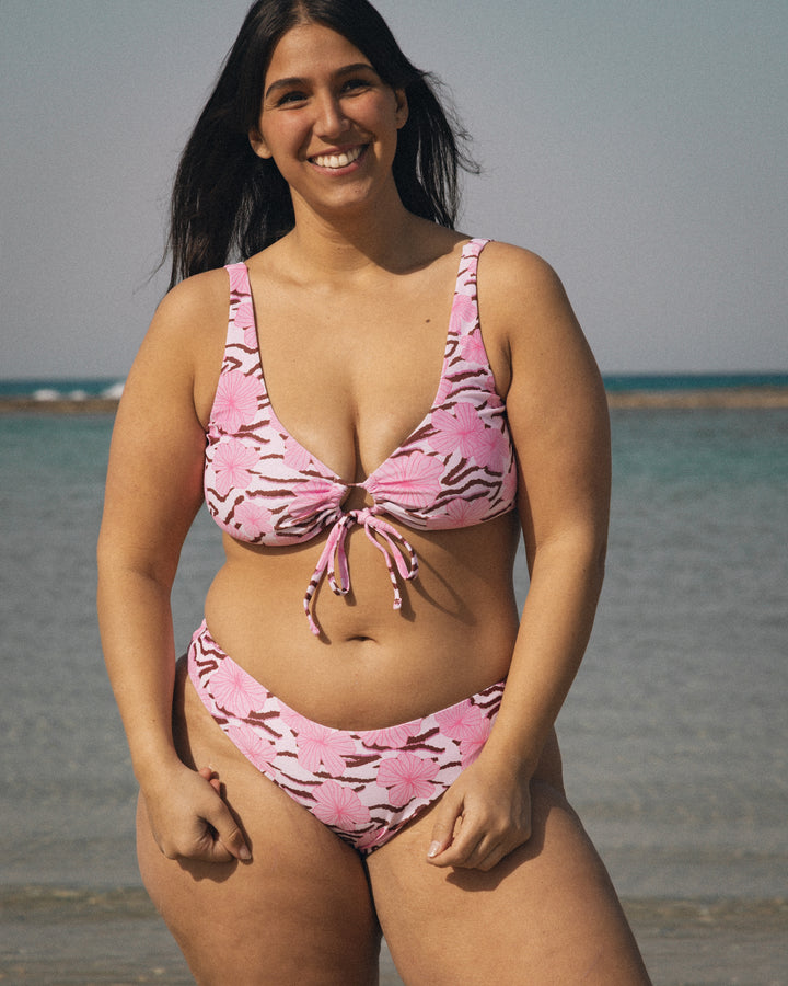Nalu Top - Wild Hibiscus Pink