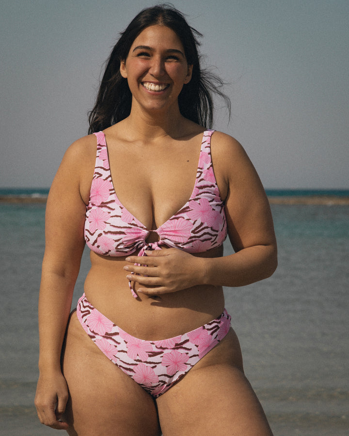 Nalu Top - Wild Hibiscus Pink