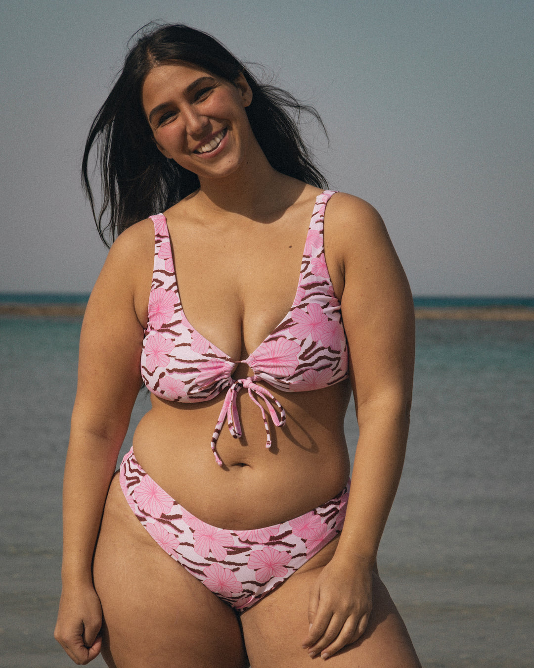 Nalu Top - Wild Hibiscus Pink