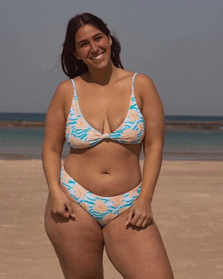 Ohana Top - Blue Hibiscus