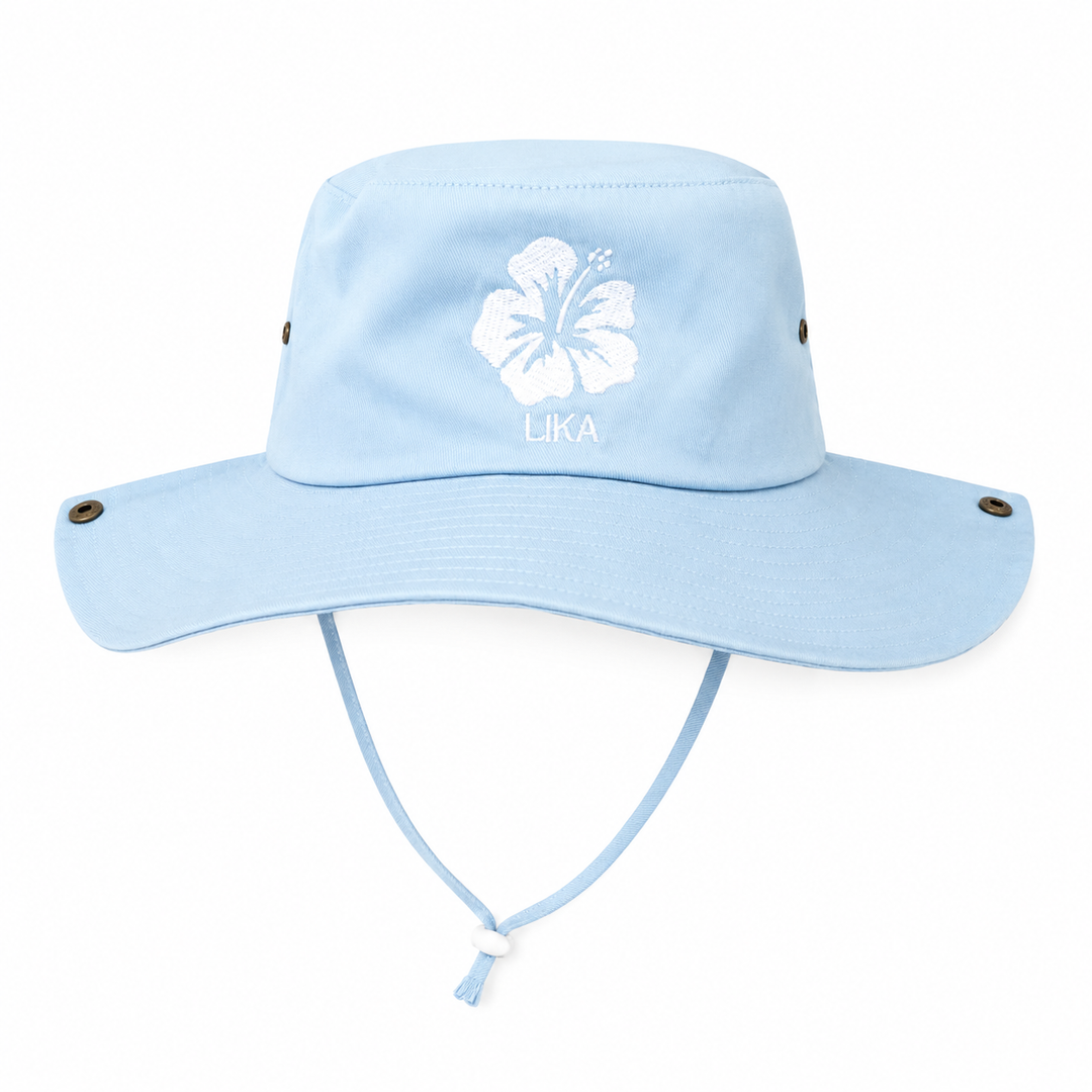 Blue Hibiscus Hat