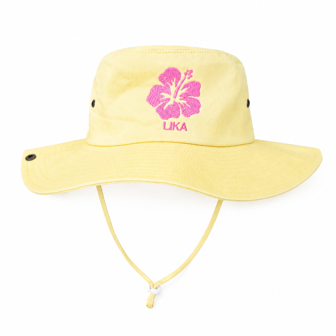 Yellow Hibiscus Hat