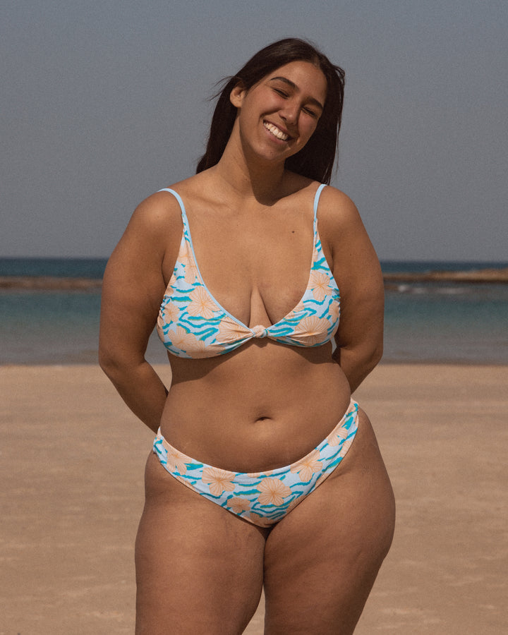 Ohana Top - Blue Hibiscus