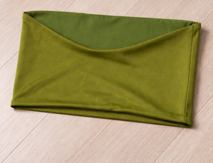 Strapless Top - Green rib