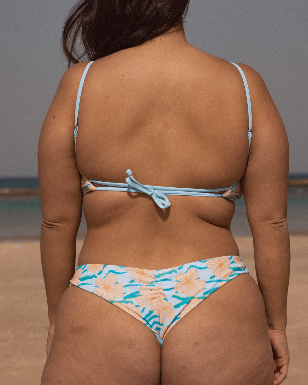 Ohana Top - Blue Hibiscus