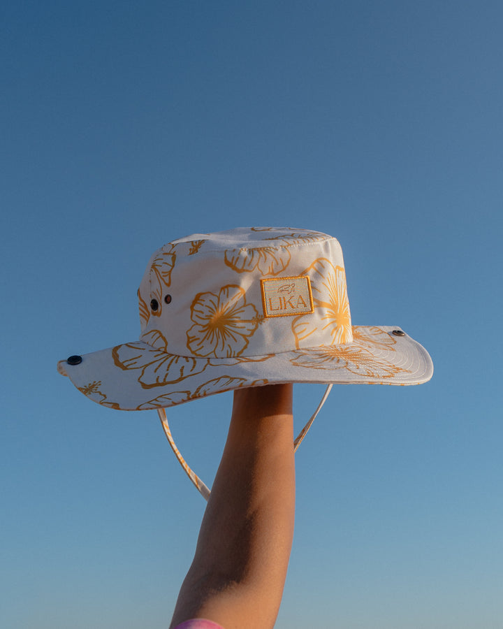 Hibiscus Print Hat