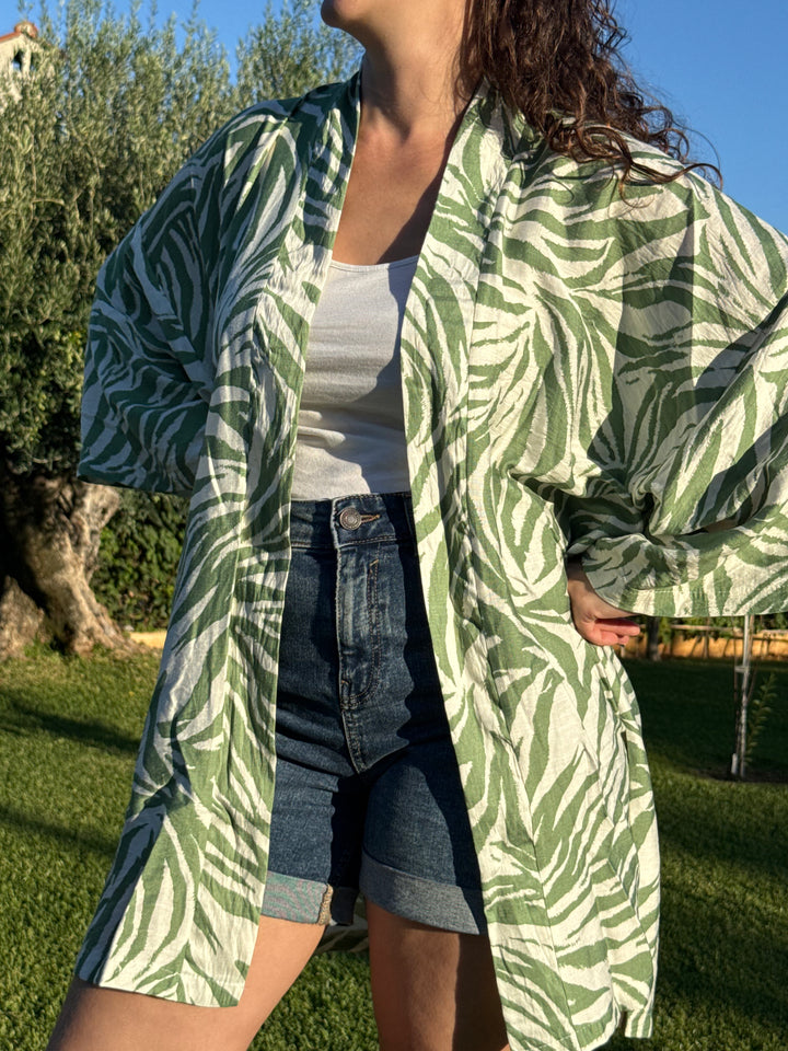 Green Zebra Kimono